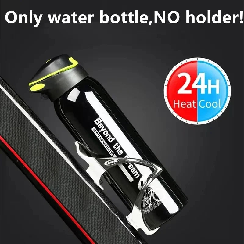 500ML Double Wall Vacuum Insulated Stainless Steel Water Bottle with Straw, Cycling Thermos Mug for Outdoor Sports